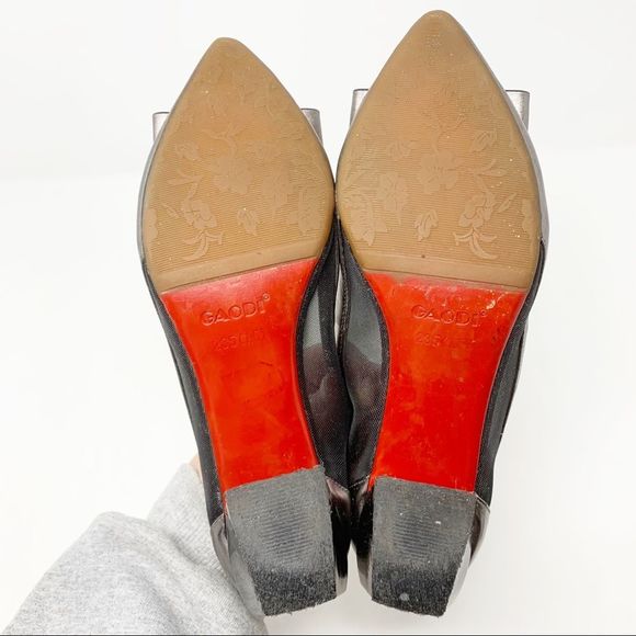 Gaodi Vintage Metallic Silver Block Heels Size 7 - Picture 8 of 10